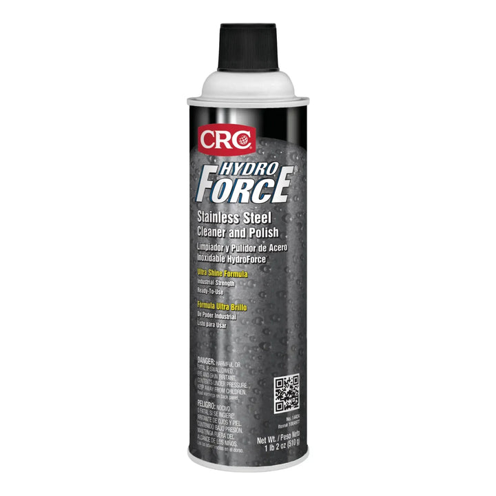 CRC HYDROFORCE STAINLESS STEEL CLEANER AND POLISH | 18 OZ | 14424