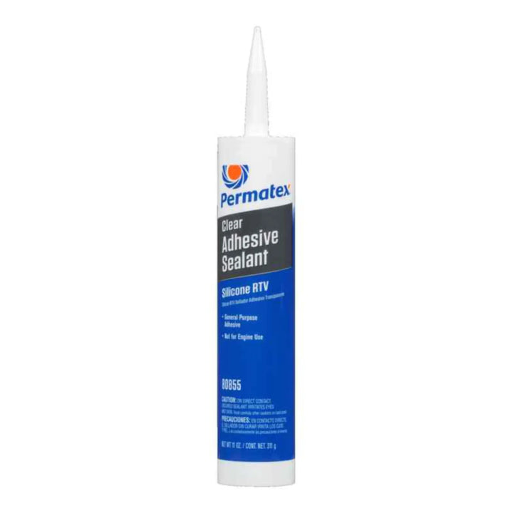 PERMATEX SELLADOR ADHESIVO DE SILICONA RTV TRANSPARENTE 11 OZ | 80855