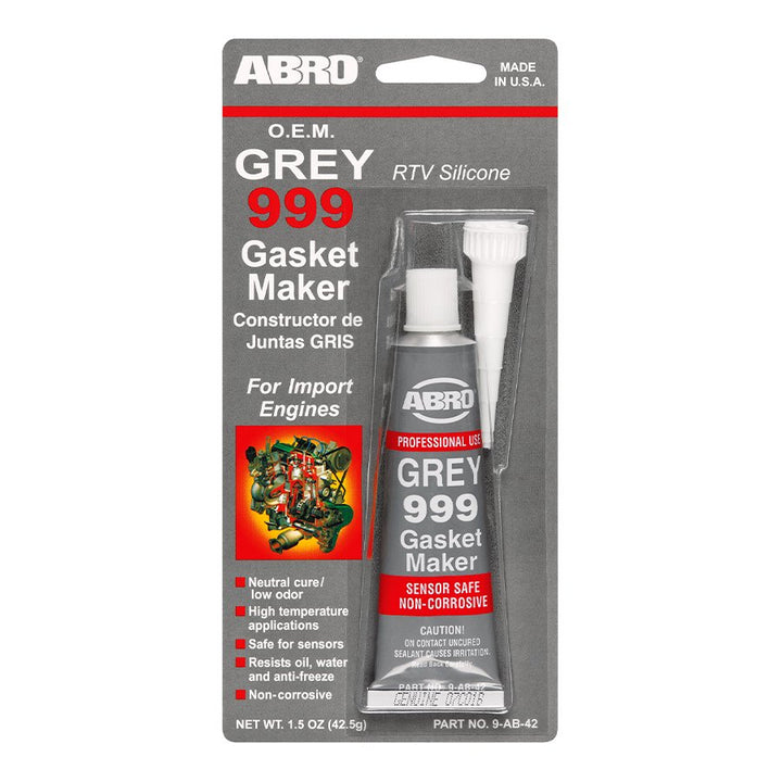 ABRO GREY 999 9-AB-42 SILICONA AUTOMOTRIZ (USA) | 1.5 OZ