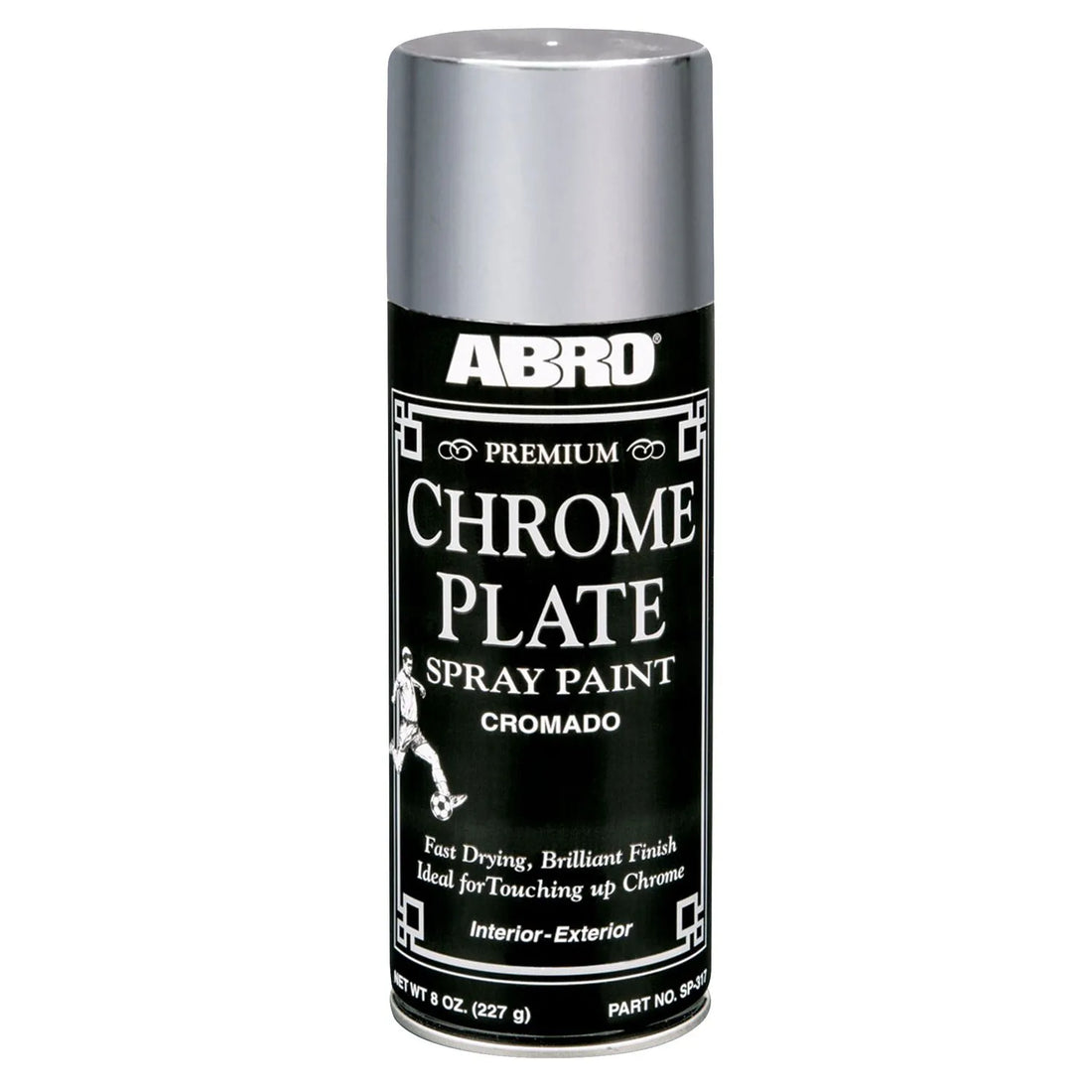 ABRO PINTURA EN SPRAY CROMO METÁLICO PREMIUM | 8 OZ | 317C