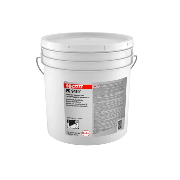 LOCTITE MAGNA-CRETE PC 9410 BASE Y ACELERADOR (B/A) REPARACIÓN DE CONCRETO – GRIS LÍQUIDO 5 GAL KIT – 95555