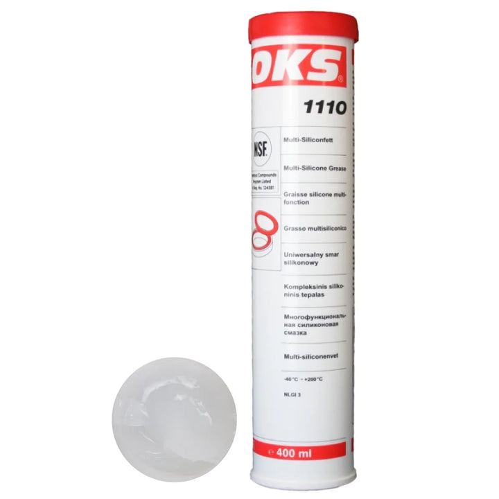 OKS 1110 GRASA DE SILICONA MULTIUSOS DE GRADO ALIMENTICIO INCOLORA NLGI-3 | 400 ML