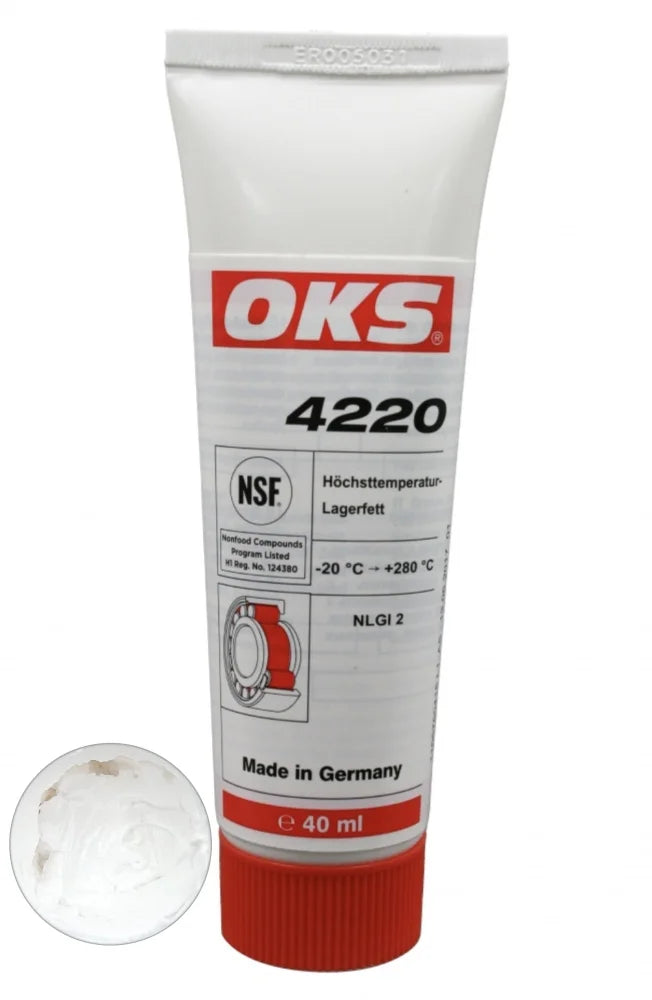 OKS 4220 GRASA PARA COJINETES DE GRADO ALIMENTICIO PARA TEMPERATURAS EXTREMAS | 40 ML