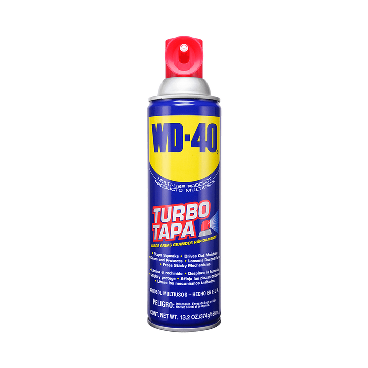 WD-40 PRODUCTO MULTIUSOS TURBO TAPA | 13.2 OZ