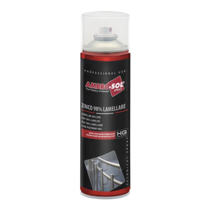 AMBRO-SOL SPRAY GALVANIZADOR FRÍO ZINC 98% GRIS CLARO LAMELAR | 500 ML