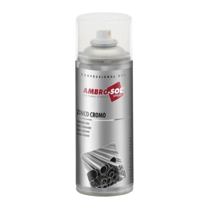 AMBRO-SOL SPRAY GALVANIZADOR FRÍO ZINC 98% GRIS BRILLANTE CROMADO | 400 ML