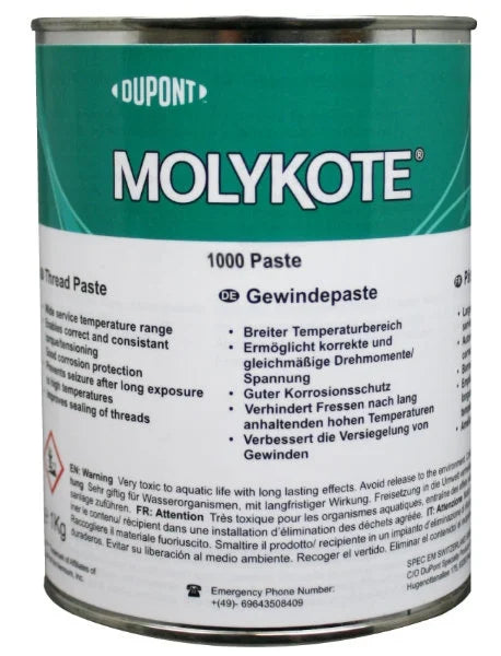 MOLYKOTE 1000 PASTA LUBRICANTE SÓLIDA PARA JUNTAS METÁLICAS | 1 KG | 4045292