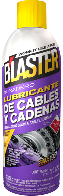 BLASTER LUBRICANTE PARA CABLES Y CADENAS | 16-CCL-LAT | 11 OZ (311 GR)