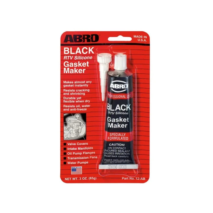 ABRO BLACK SILICONA AUTOMOTRIZ 12-AB (USA) 3 OZ