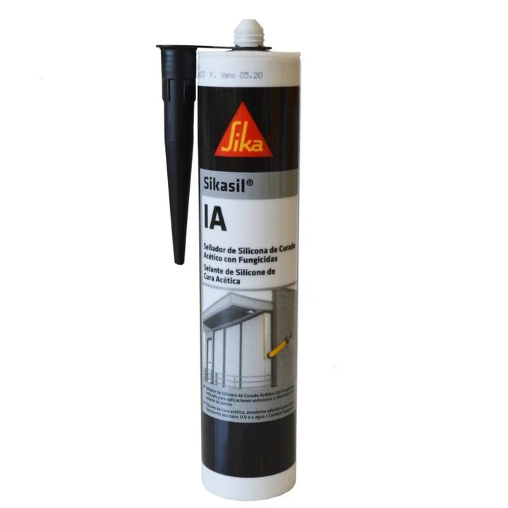 SIKA SIKASIL SELLADOR DE SILICONA ACÉTICO – IA NEGRO | 280 ML