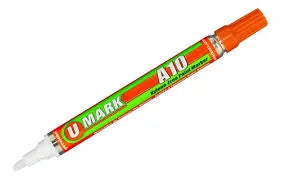 U-MARK MARCADOR PERMANENTE PARA METALES A10 NARANJA | 10ML