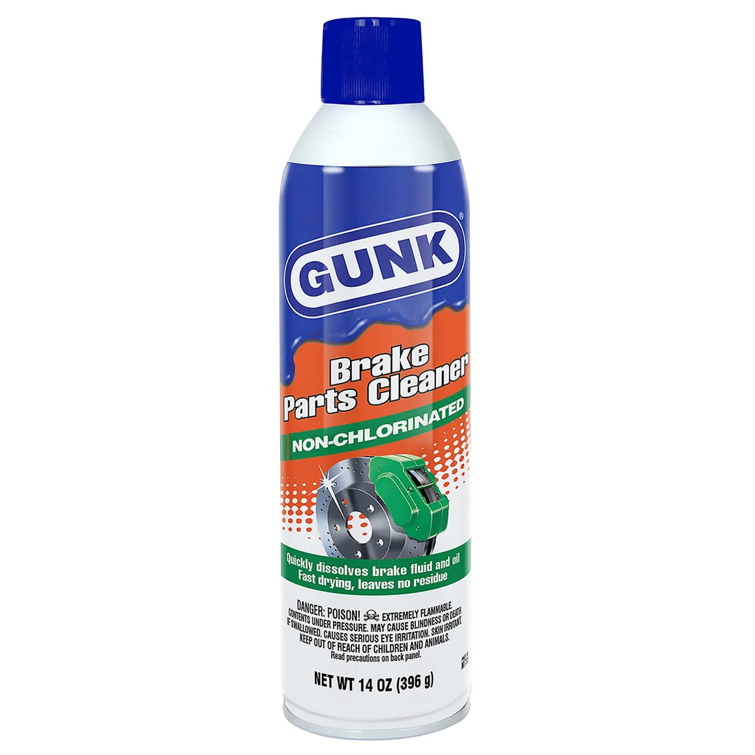 GUNK LIMPIADOR DE PIEZAS DE FRENOS SIN CLORO | M705 | 14 OZ (397G)